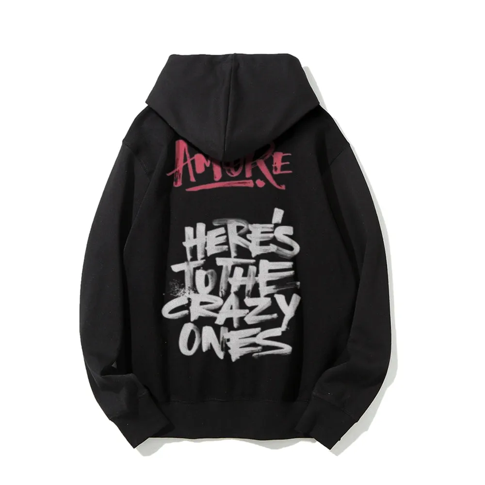 Mens HERE'S TO THE CRAZY ONES Graphic Hoodies