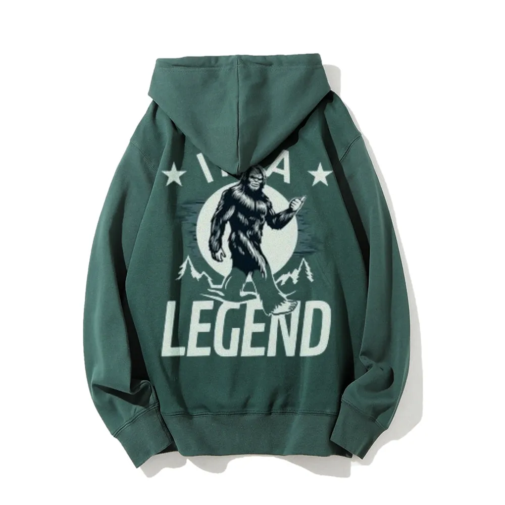 Mens I AM A LEGEND Graphic Pullover Hoodies