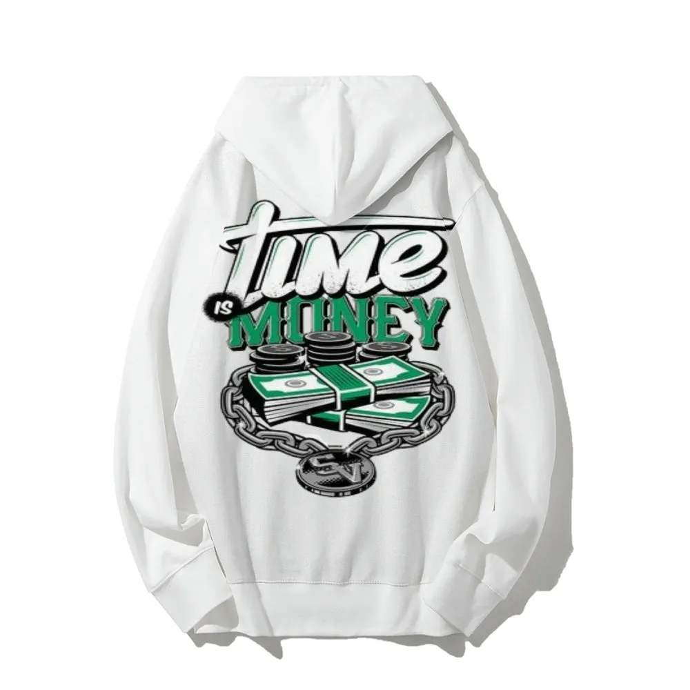 Mens TIME IS MONEY Graphic Hoodies