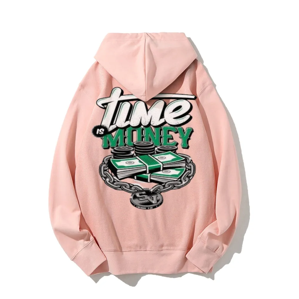 Mens TIME IS MONEY Graphic Hoodies