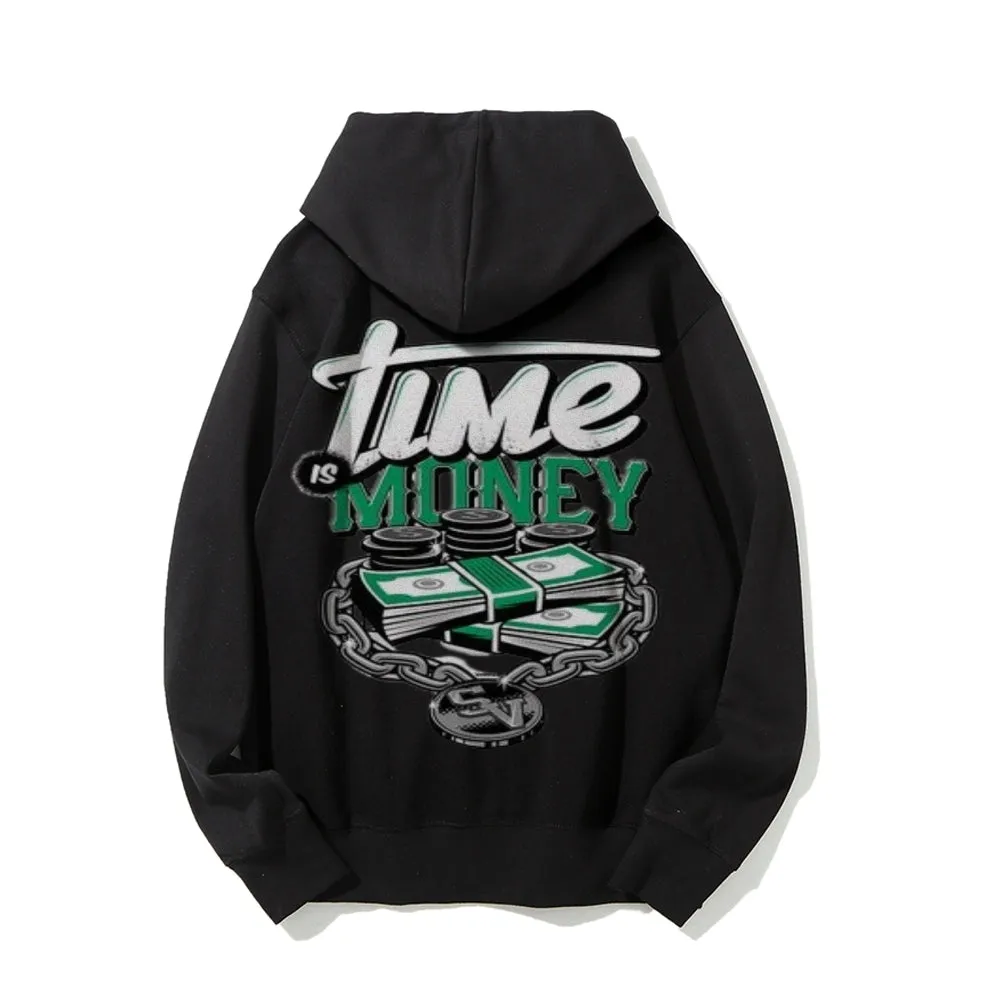 Mens TIME IS MONEY Graphic Hoodies