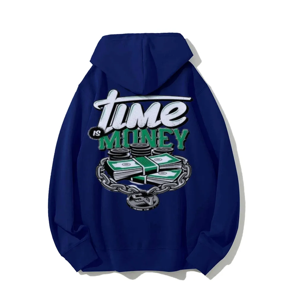 Mens TIME IS MONEY Graphic Hoodies