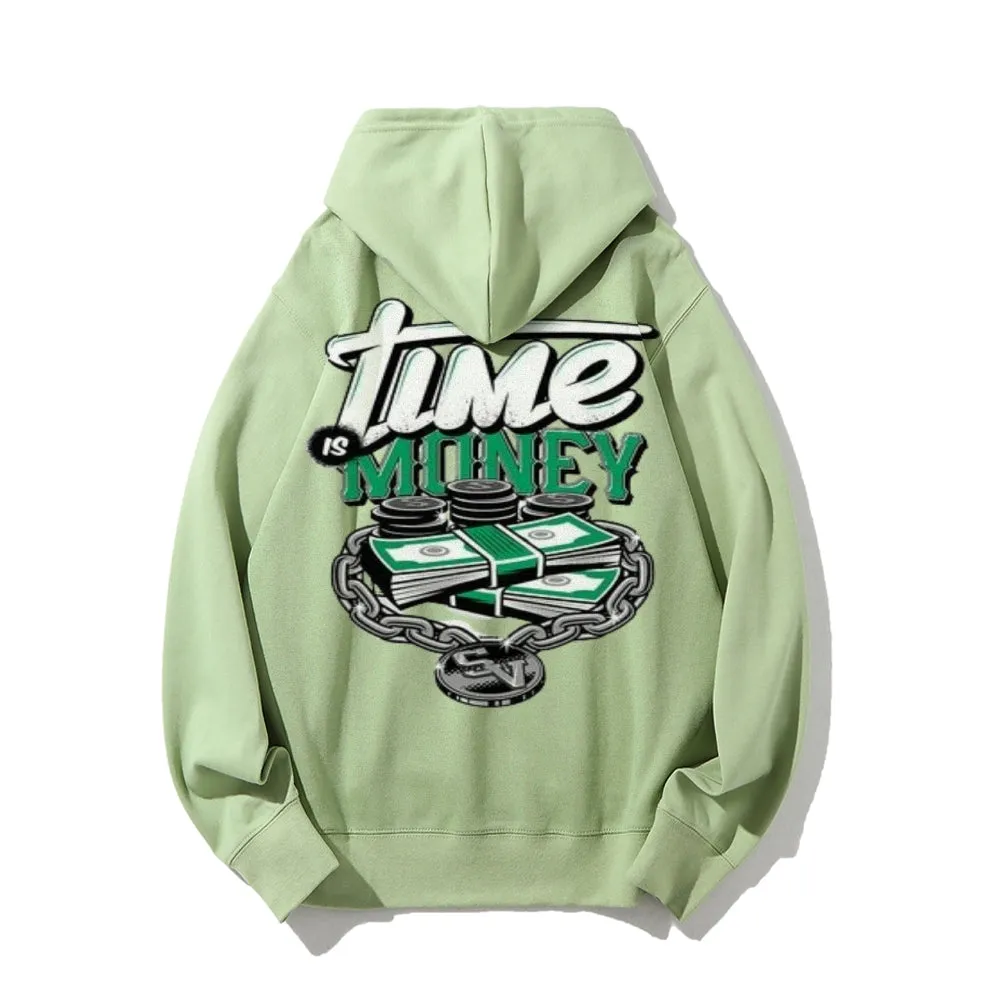 Mens TIME IS MONEY Graphic Hoodies