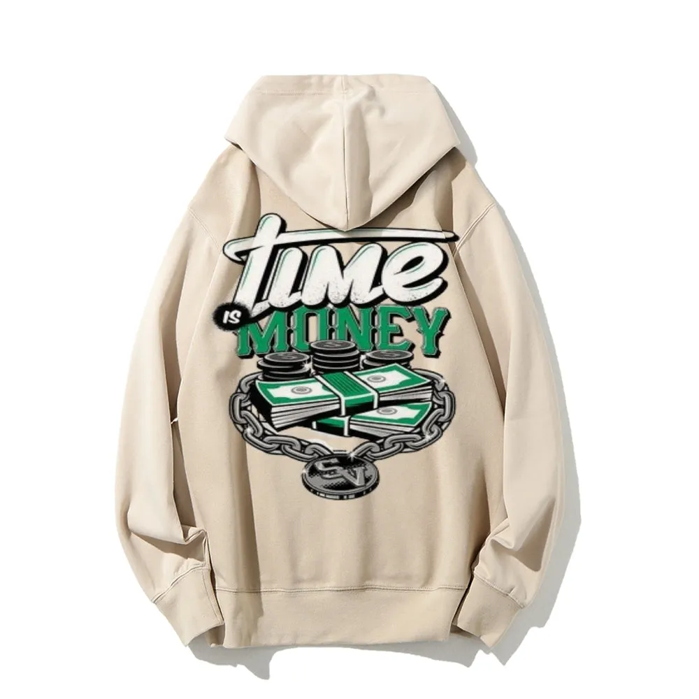 Mens TIME IS MONEY Graphic Hoodies