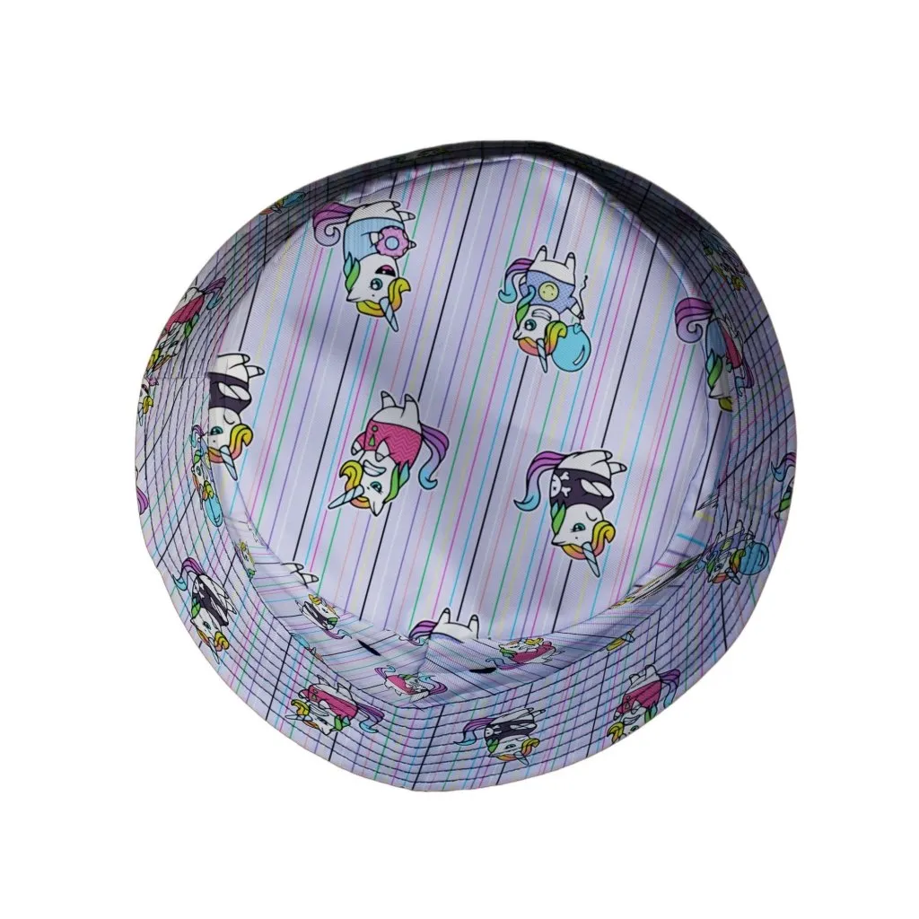 Moodicorn Rainbow Stripes Bucket Hat