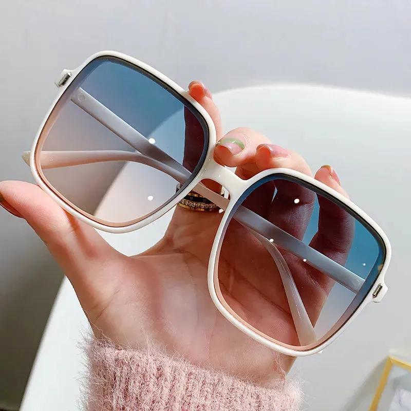 New Oversized Rectangle Sunglasses Women's Fashion Square Sun Glasses Men's Classic Vintage Eyewear UV400 Oculos De Sol