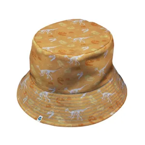 Orange Dinosaur Bones Bucket Hat