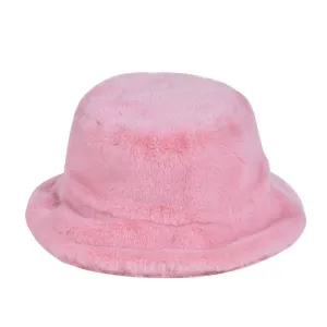 Pink Fluffy Bucket Hat