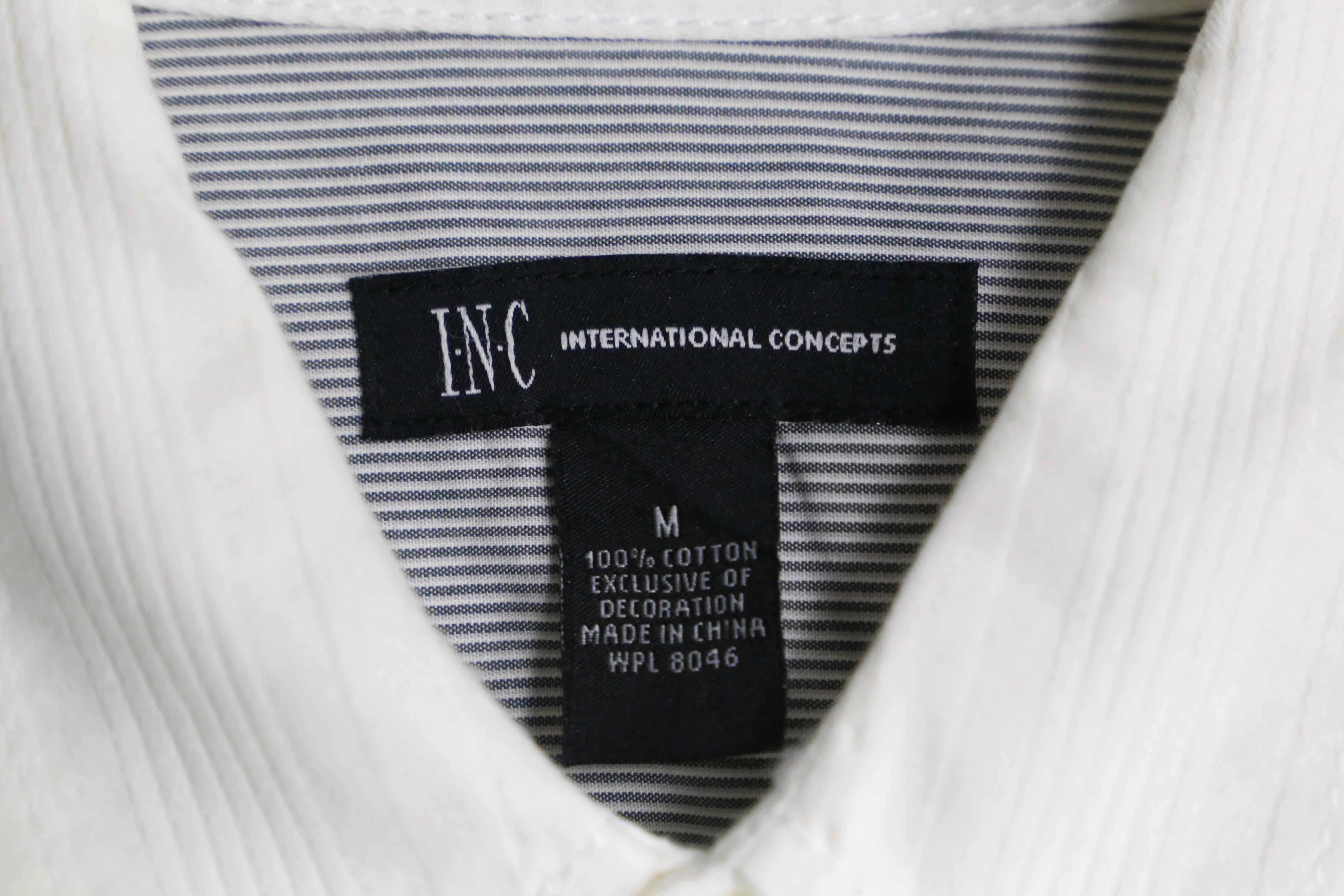 "INC" ethnic design stripe shirts