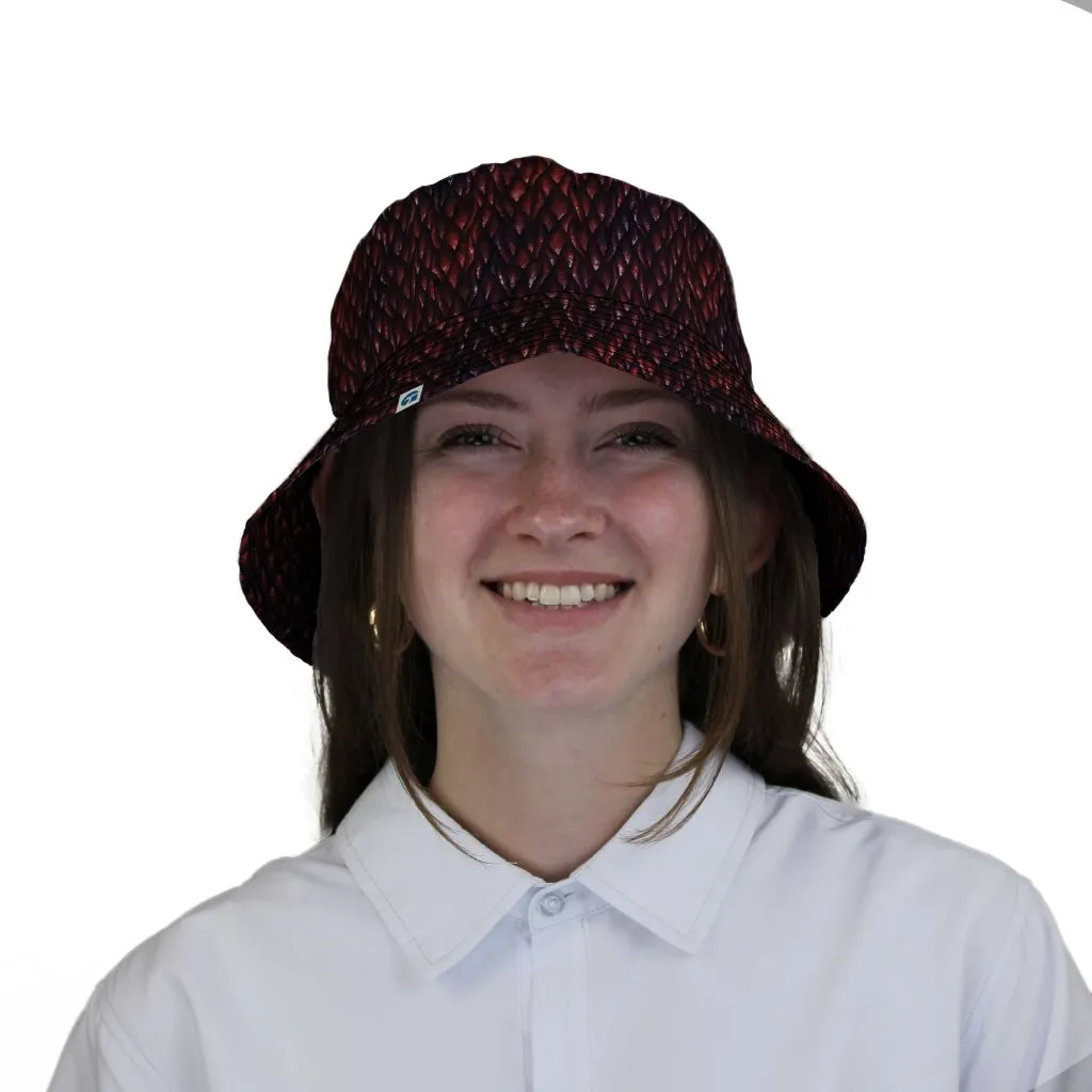 Red Dragon Scales Dnd Bucket Hat