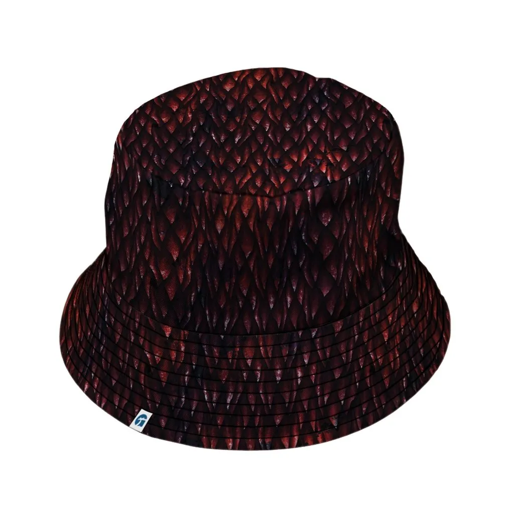 Red Dragon Scales Dnd Bucket Hat