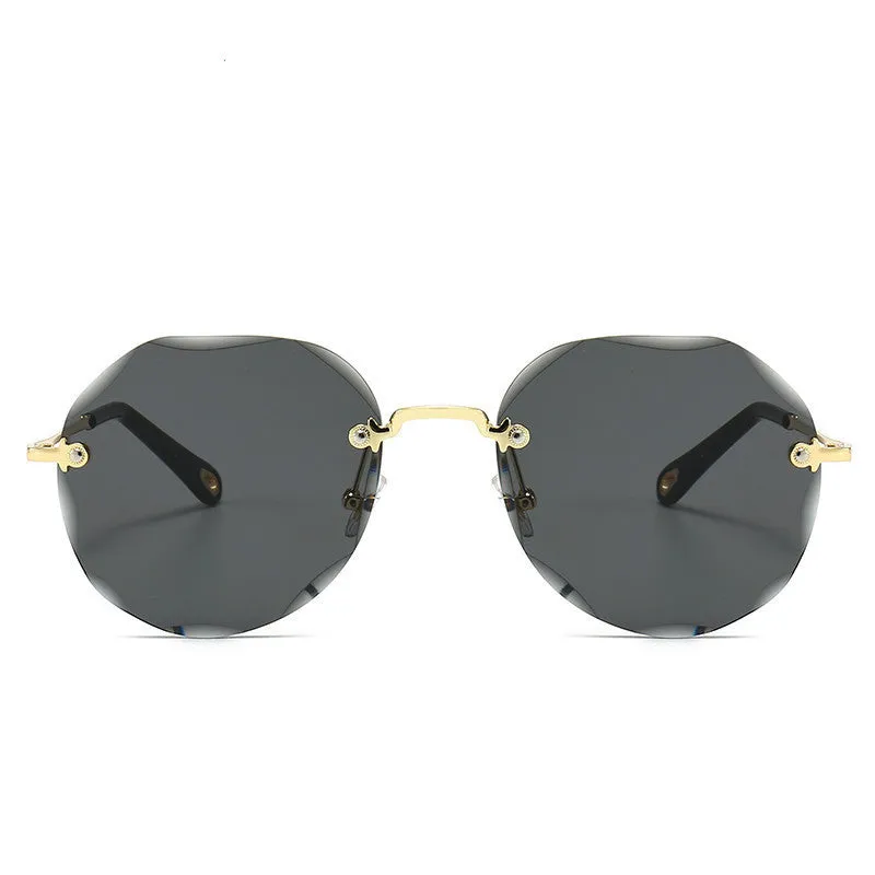 Rimless Trimmed Sunglasses