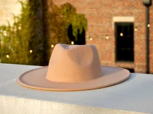 Savannah Wide Brim Fedora - Khaki