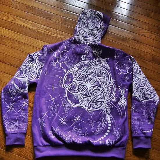 Seed of life, molecule flower hoodie