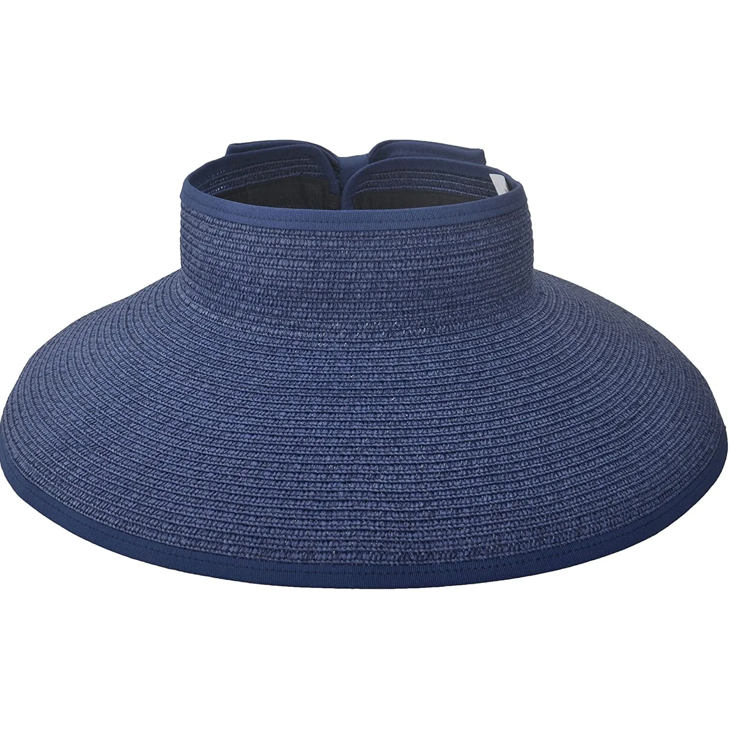 Simplicity | Women's UPF 50  Wide Brim Roll Up Straw Hat