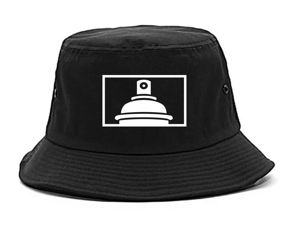 Spraycan Rectangle Logo Graffiti Bucket Hat