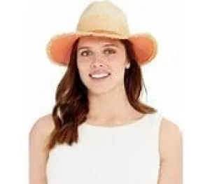 Steve Madden Straw Color blocked Panama Hat