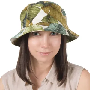 Sun Protection Barkcloth Bucket Hat