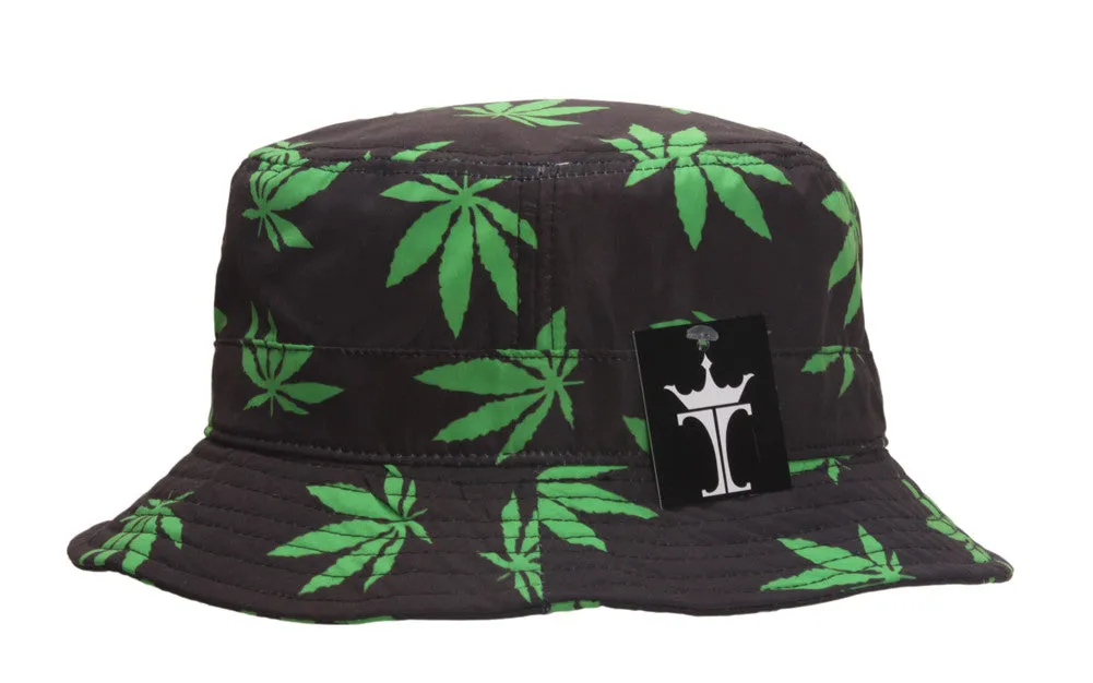 TopHeadwear Weed Bucket Hats