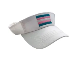 Transgender Flag Visors in White