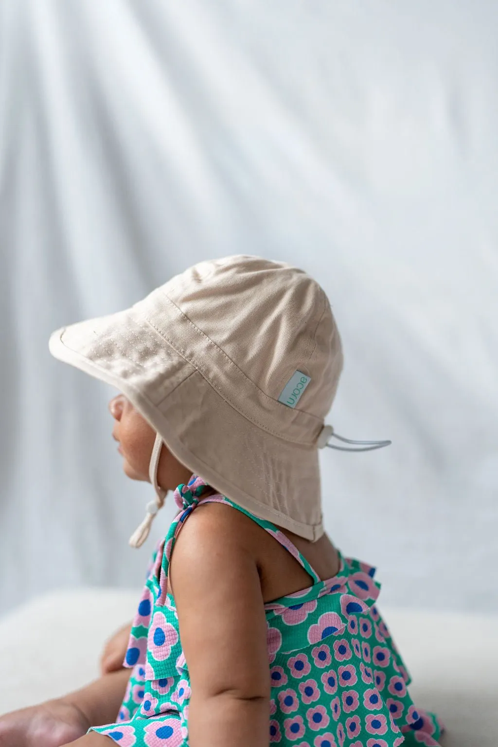 Vanilla Wide Brim Infant Hat