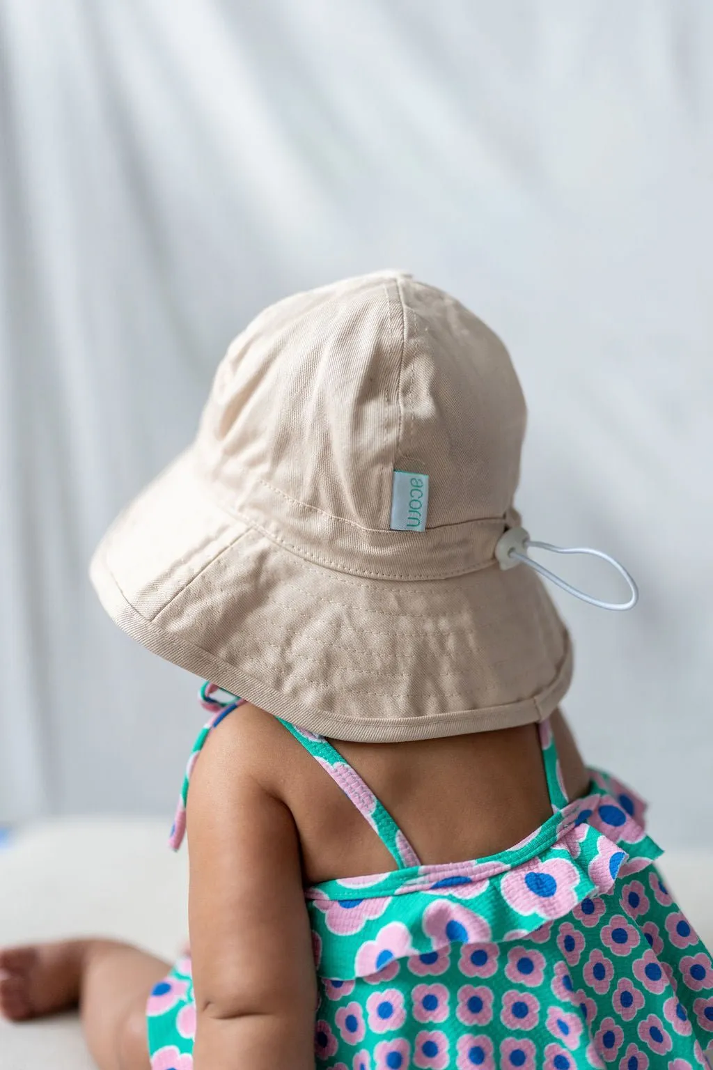 Vanilla Wide Brim Infant Hat