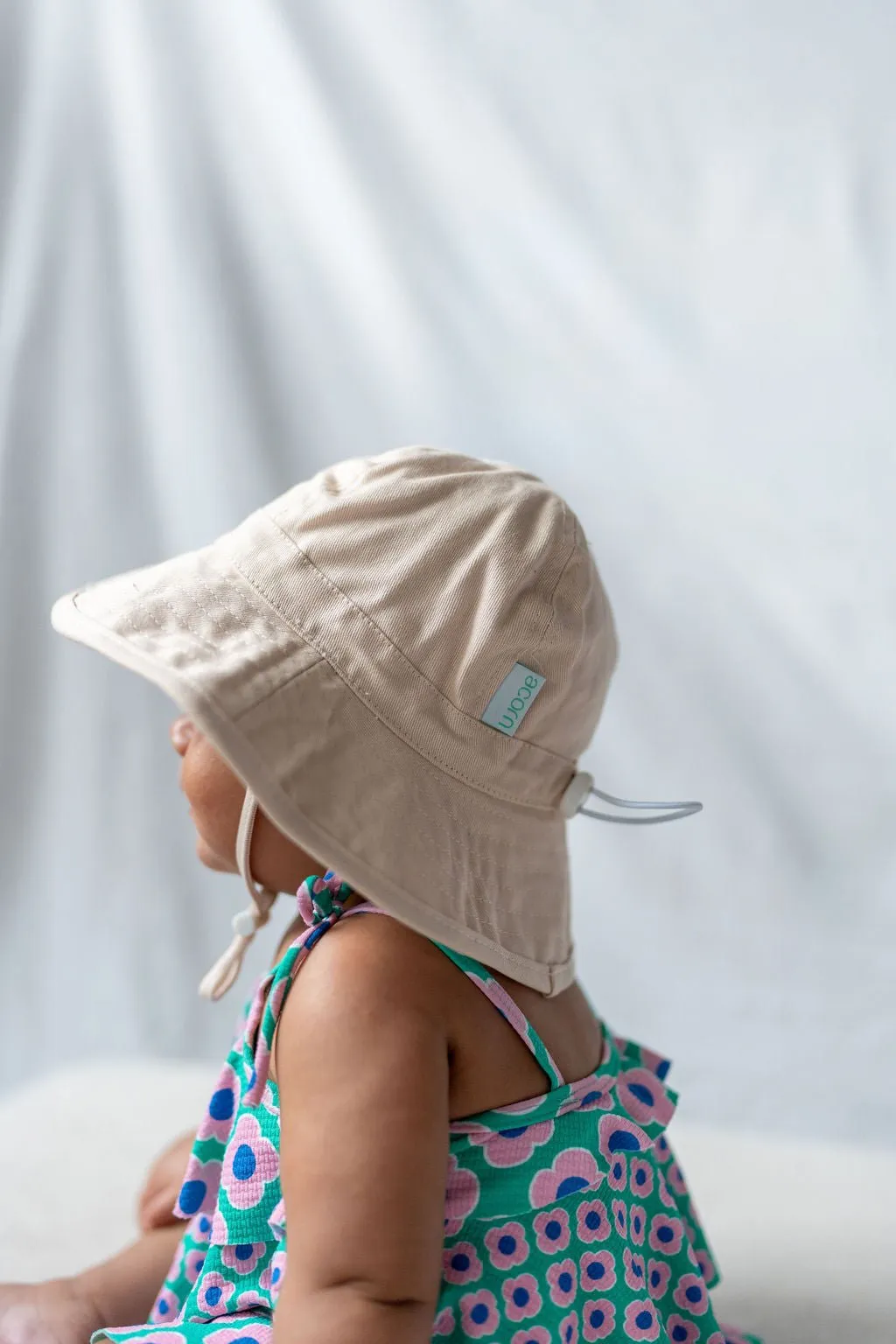 Vanilla Wide Brim Infant Hat