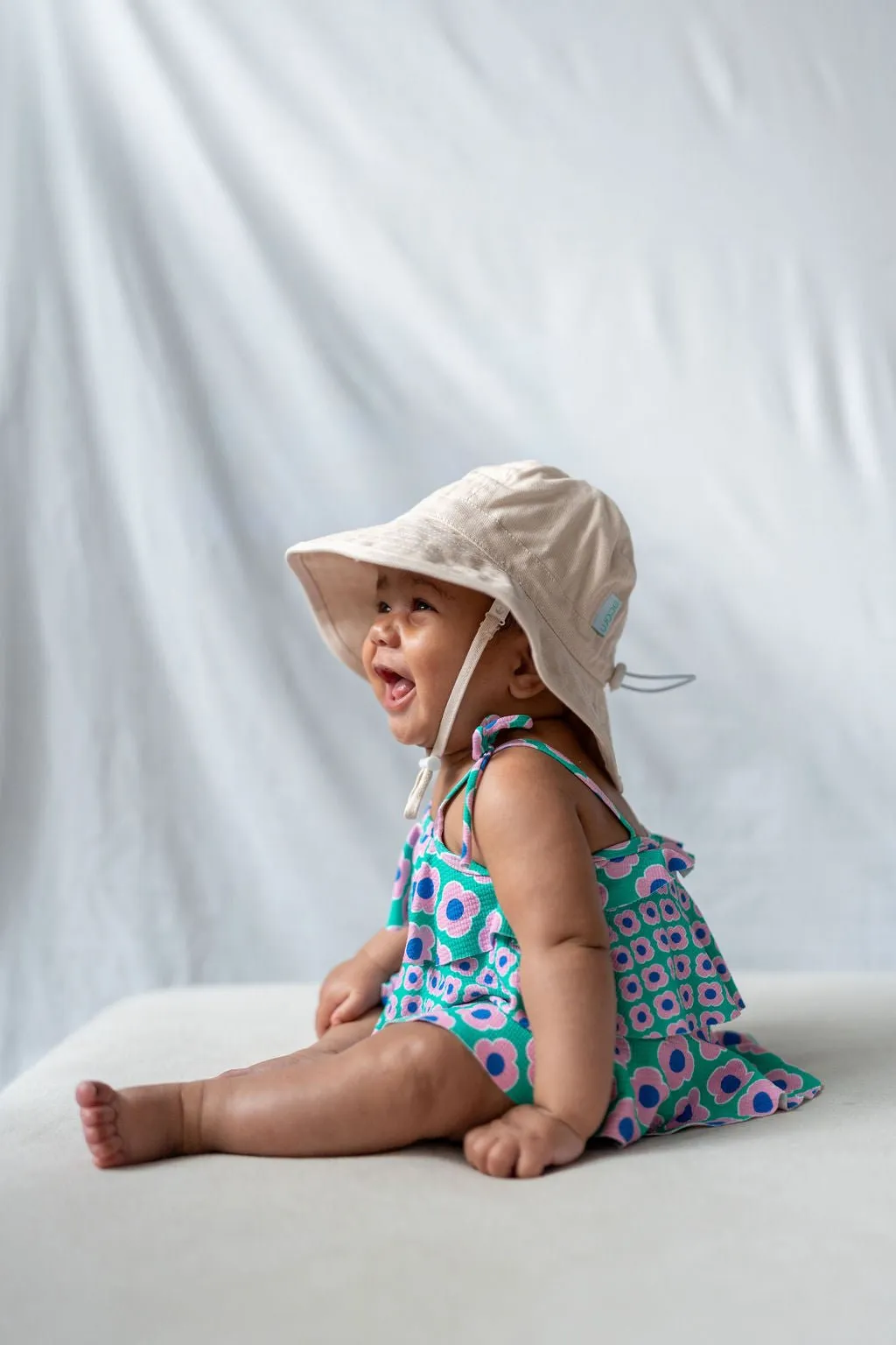 Vanilla Wide Brim Infant Hat