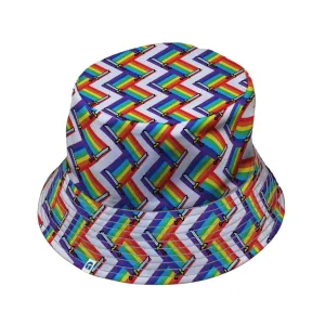 Video Game Swords Rainbow LGBTQ  Pride Bucket Hat