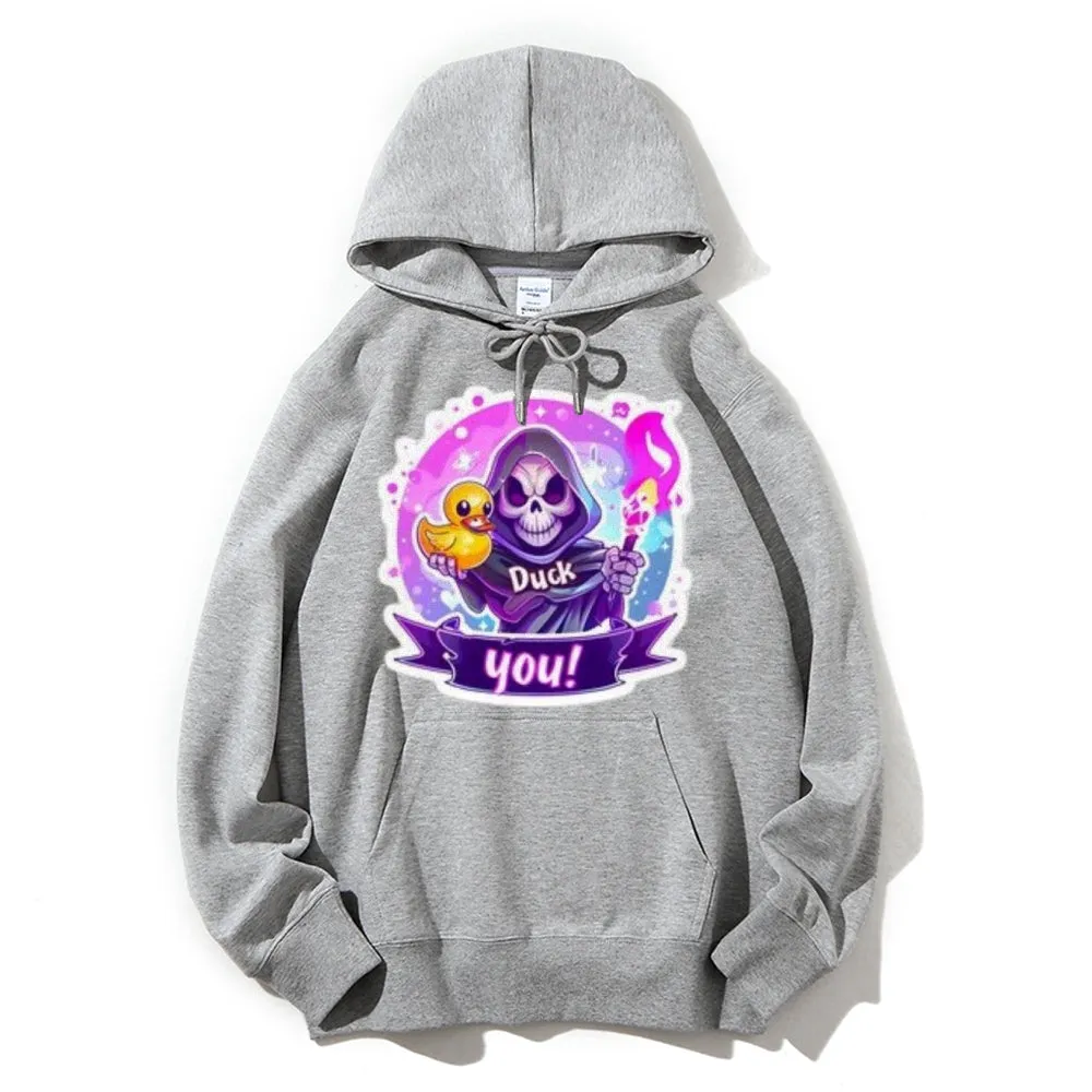 Women Cute Dark with Skeleton Graphic Hoodies