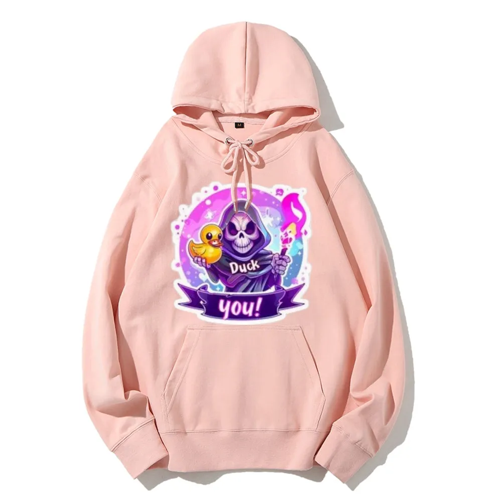 Women Cute Dark with Skeleton Graphic Hoodies