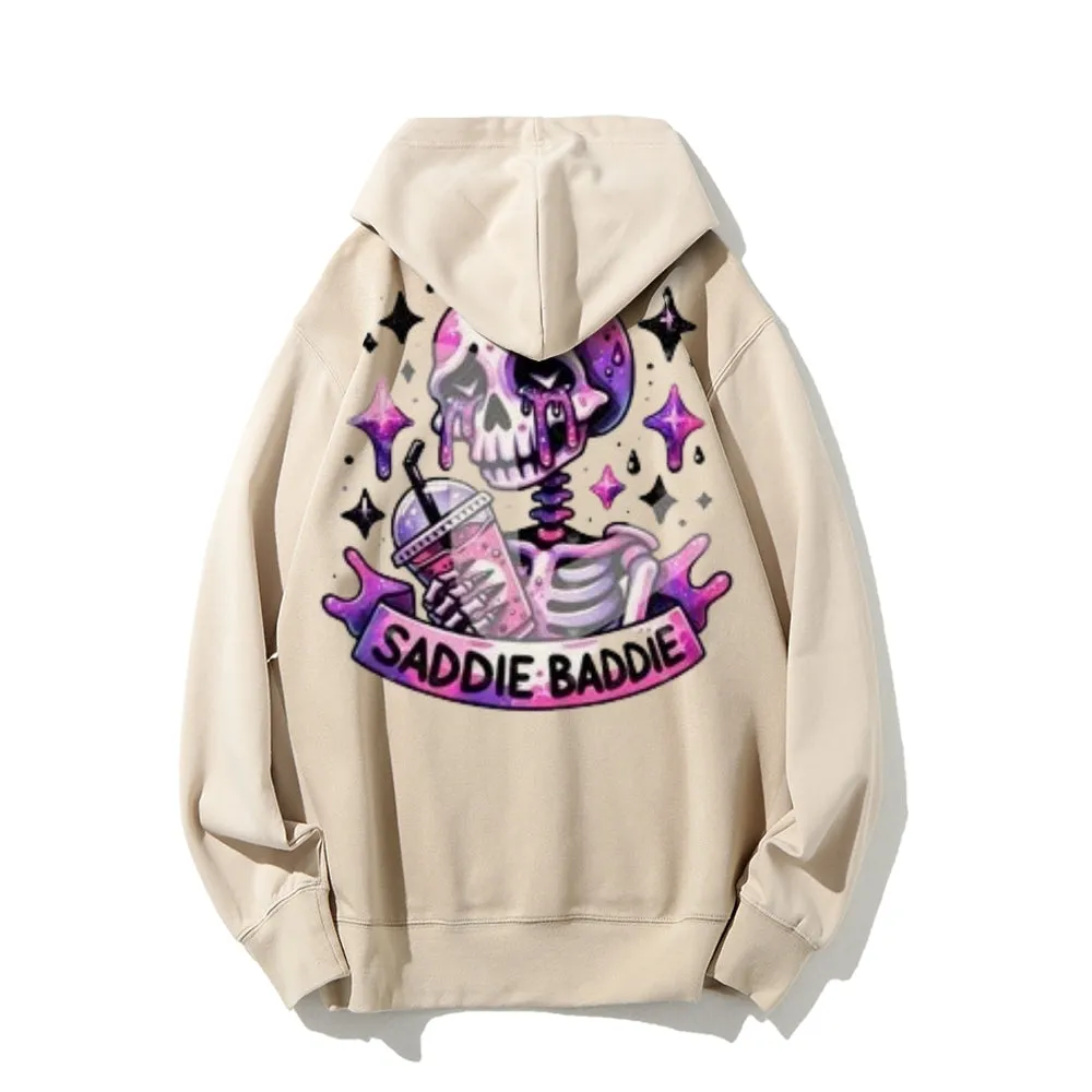 Women Cute Saddie Baddie Graphic Hoodies