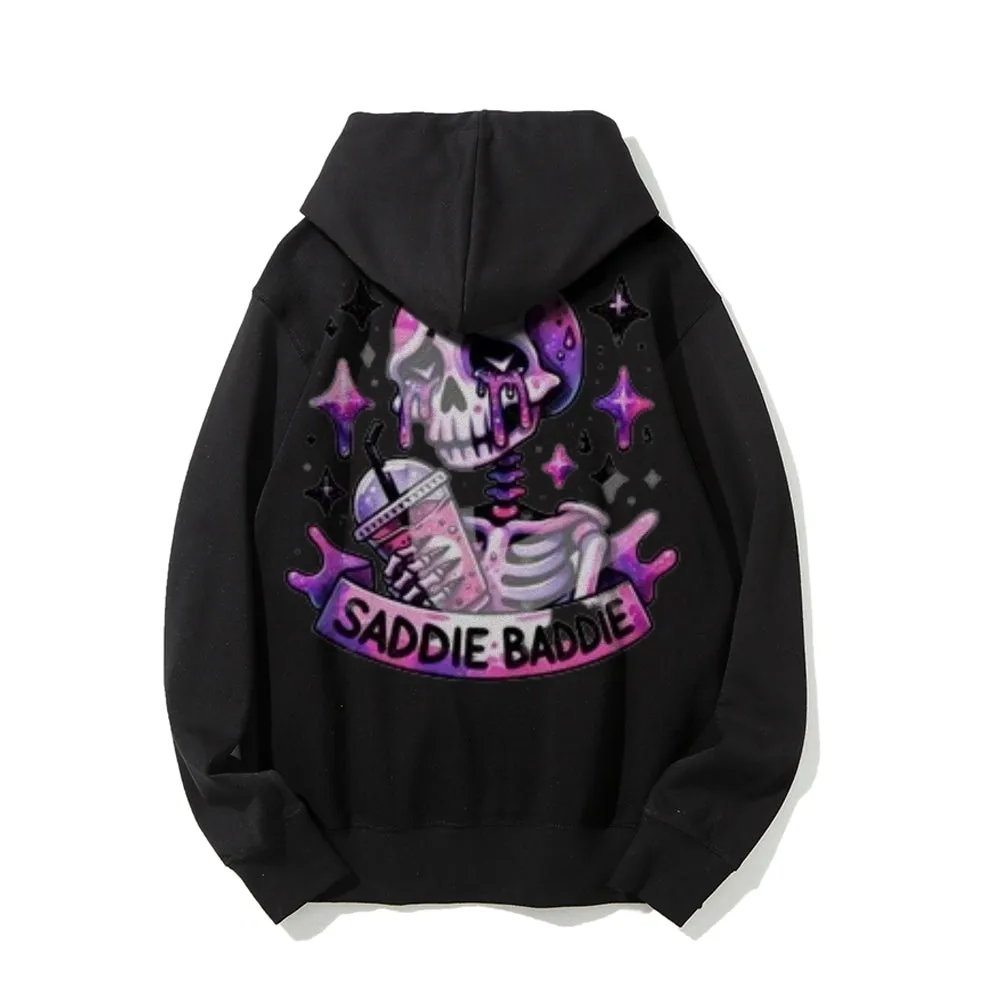 Women Cute Saddie Baddie Graphic Hoodies