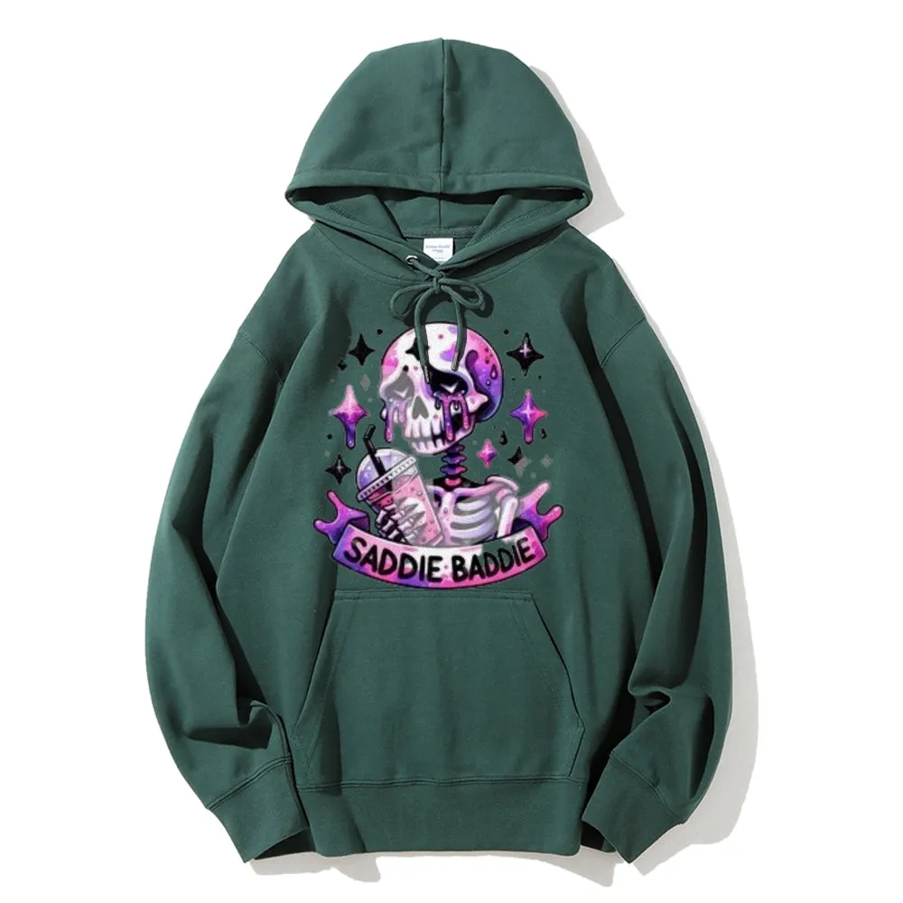 Women Cute Saddie Baddie Graphic Hoodies