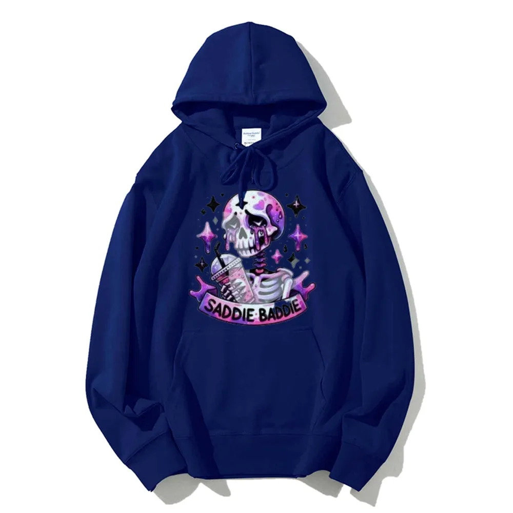 Women Cute Saddie Baddie Graphic Hoodies