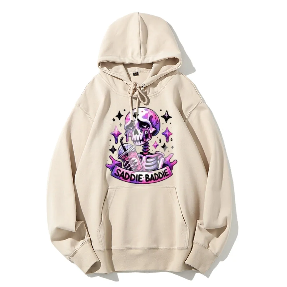 Women Cute Saddie Baddie Graphic Hoodies