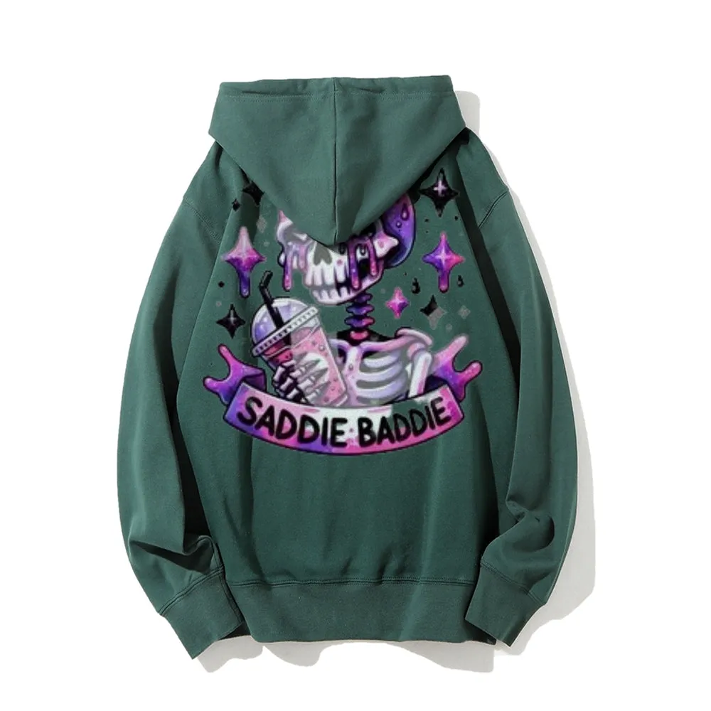 Women Cute Saddie Baddie Graphic Hoodies