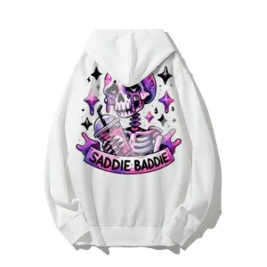 Women Cute Saddie Baddie Graphic Hoodies