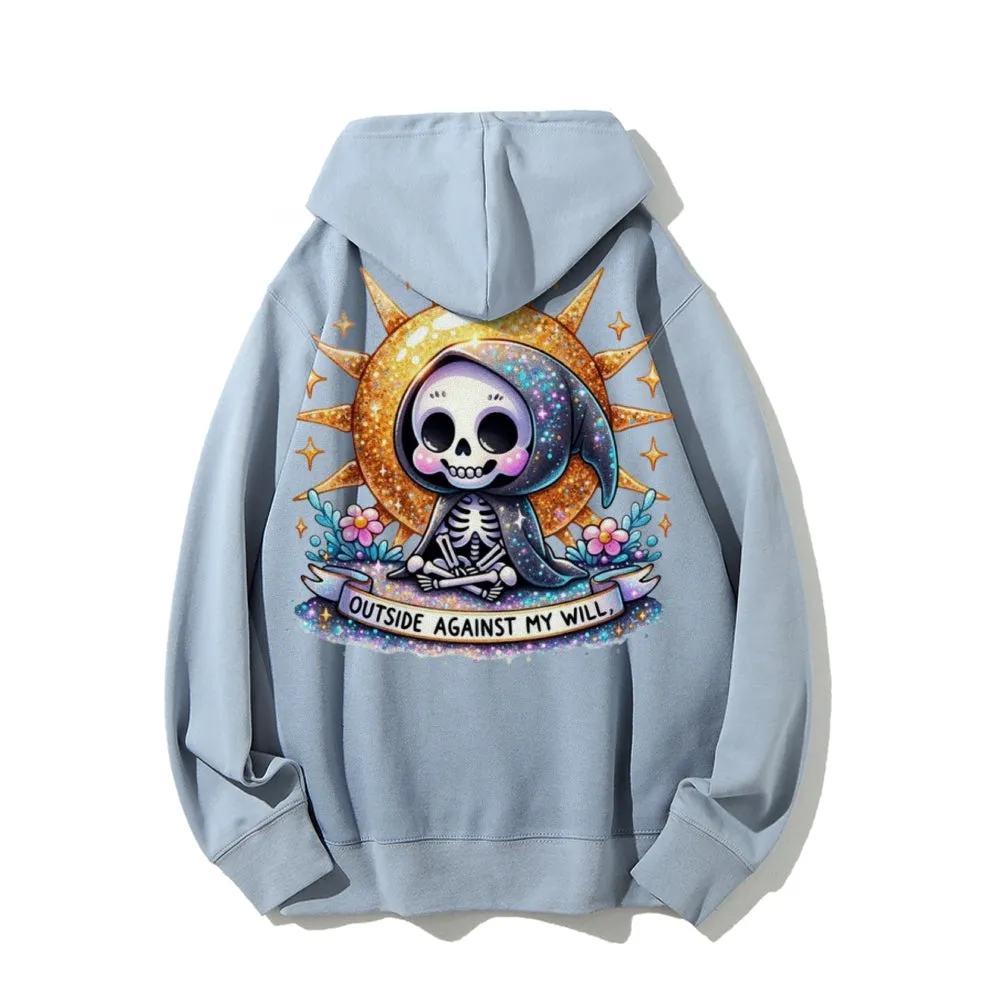 Women Cute Skeleton Graphic Hoodies