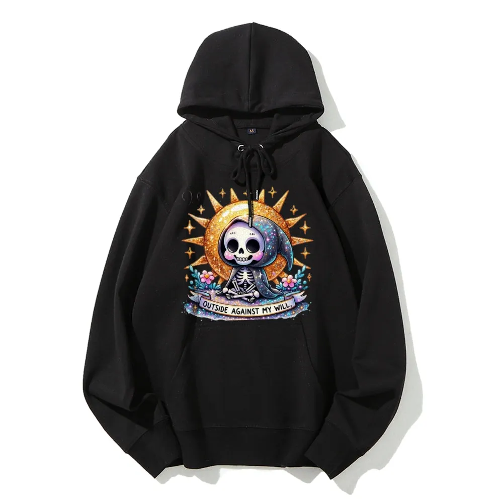 Women Cute Skeleton Graphic Hoodies