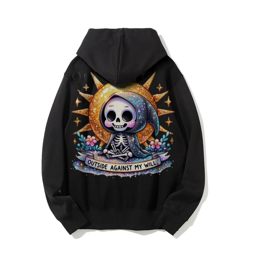 Women Cute Skeleton Graphic Hoodies