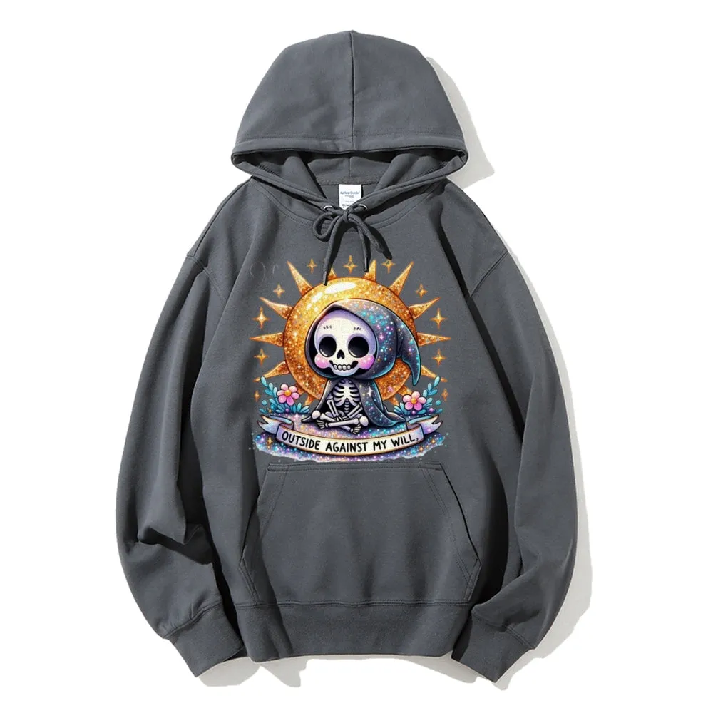 Women Cute Skeleton Graphic Hoodies