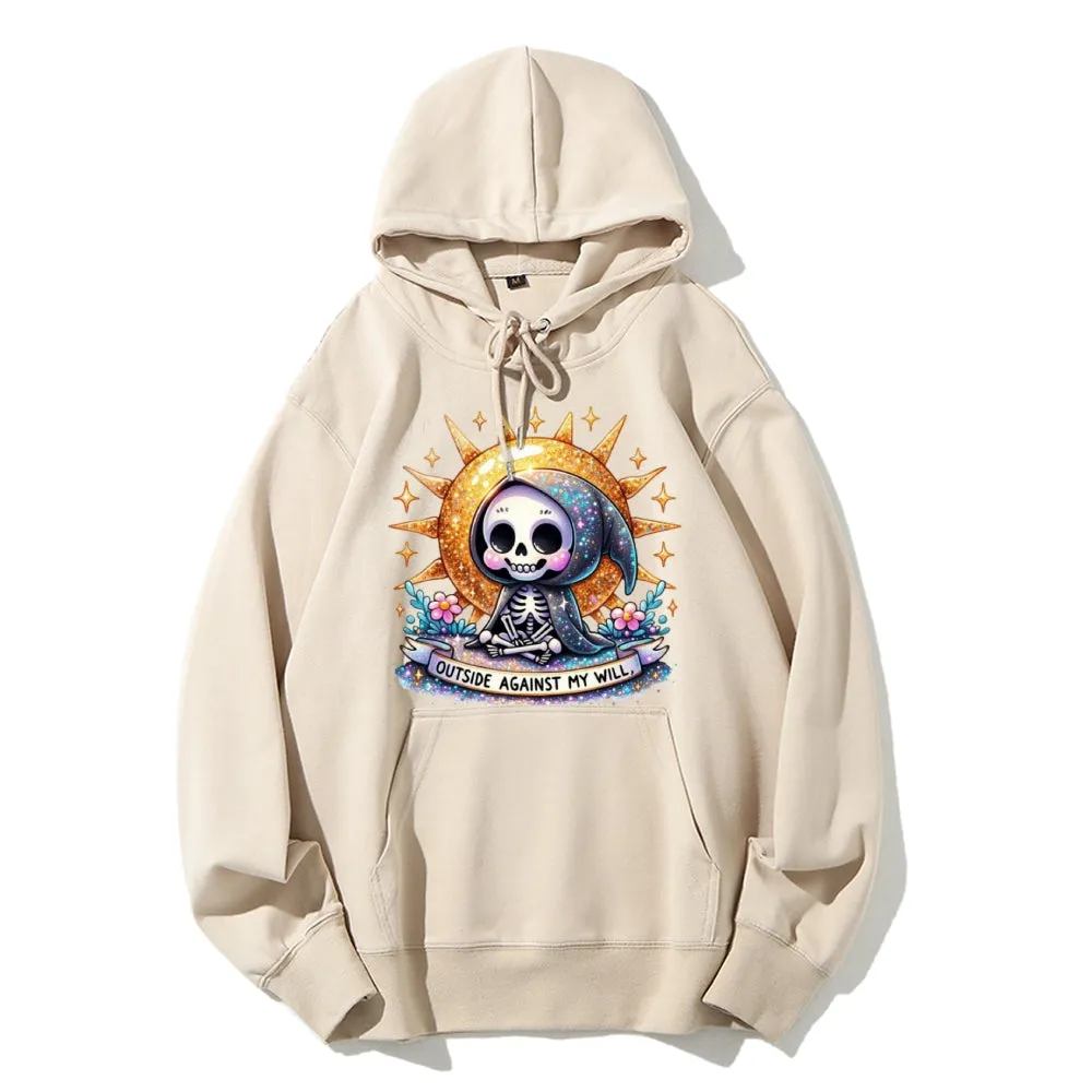 Women Cute Skeleton Graphic Hoodies