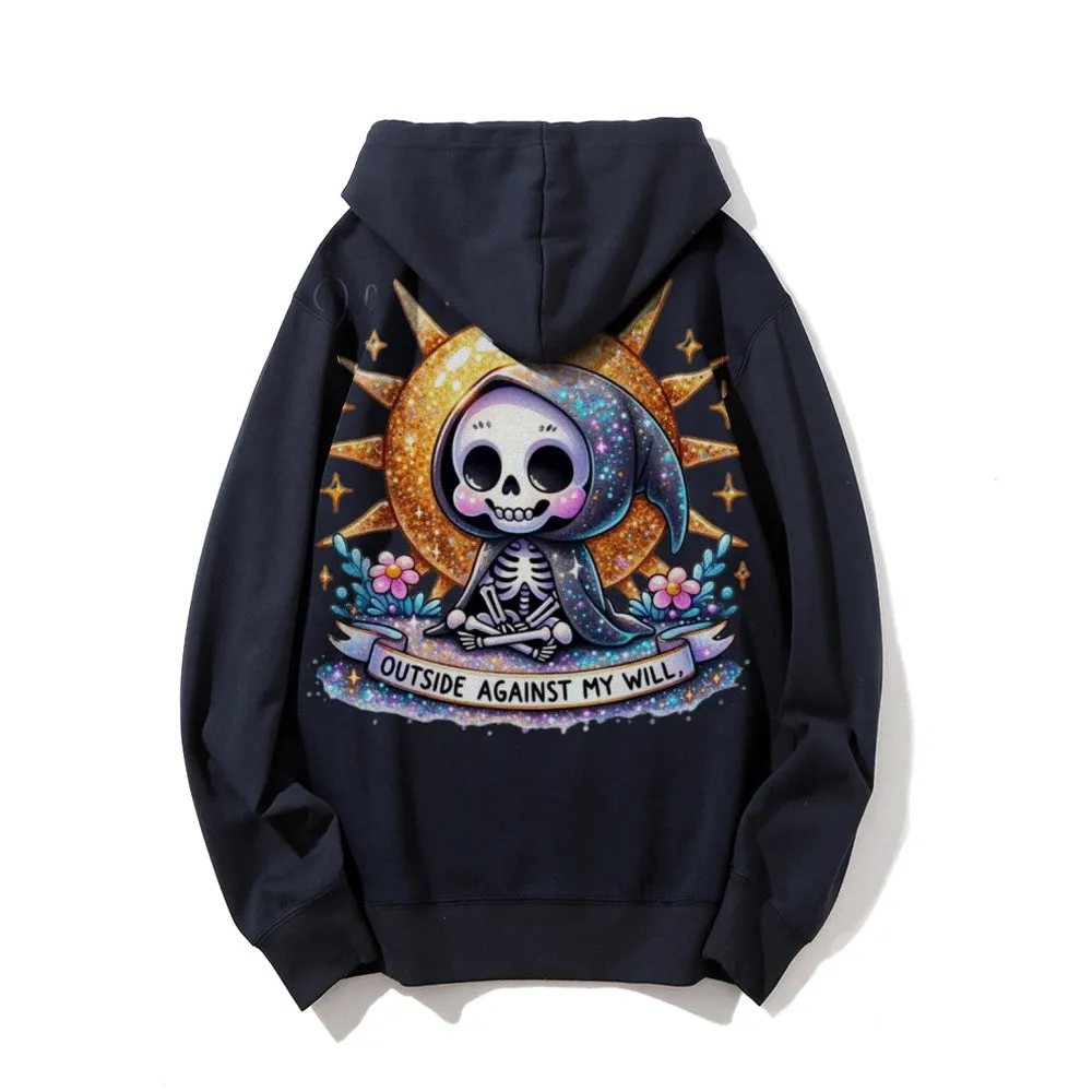 Women Cute Skeleton Graphic Hoodies