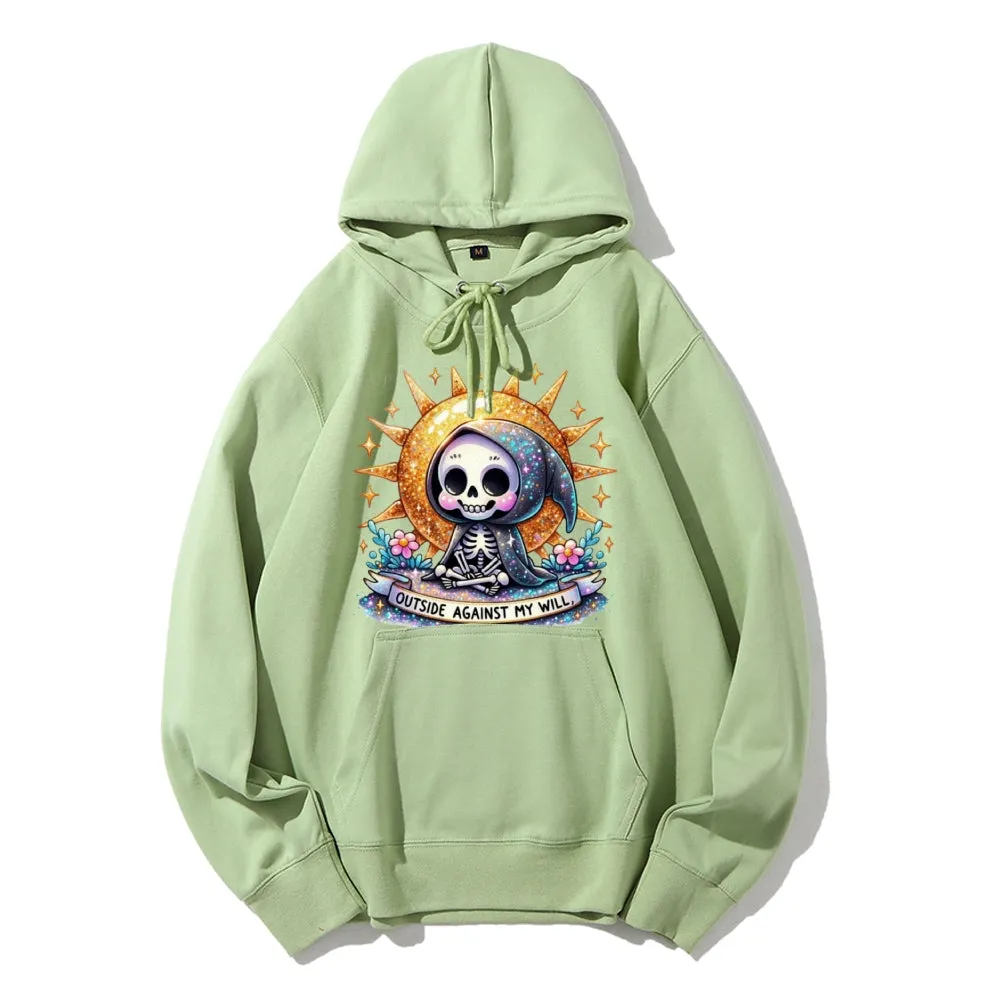 Women Cute Skeleton Graphic Hoodies