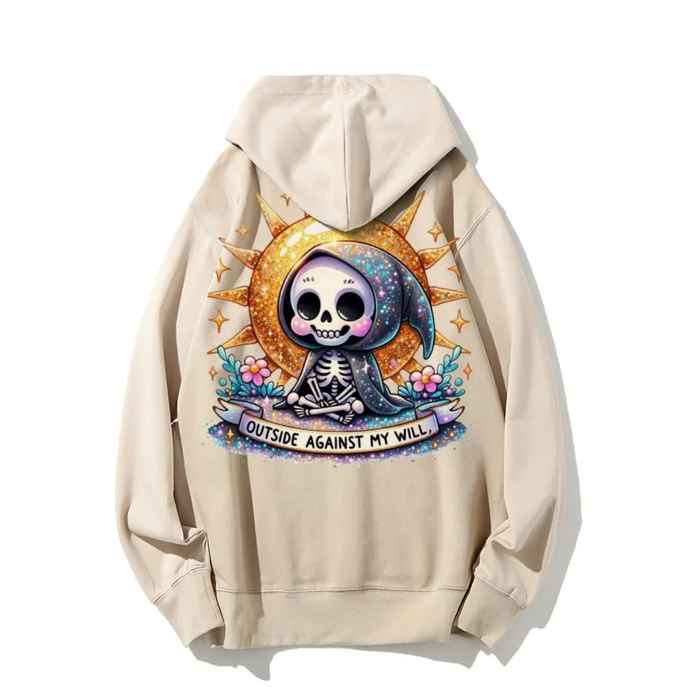 Women Cute Skeleton Graphic Hoodies