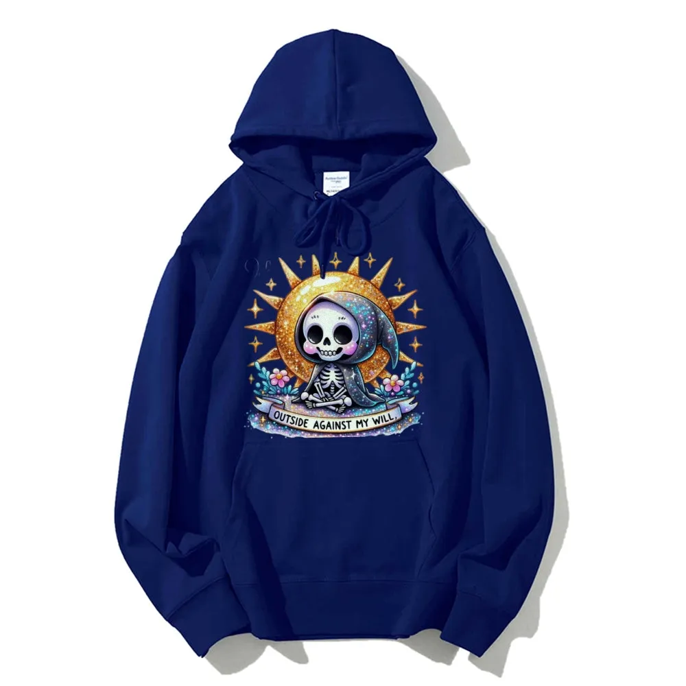 Women Cute Skeleton Graphic Hoodies