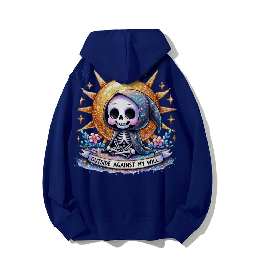 Women Cute Skeleton Graphic Hoodies