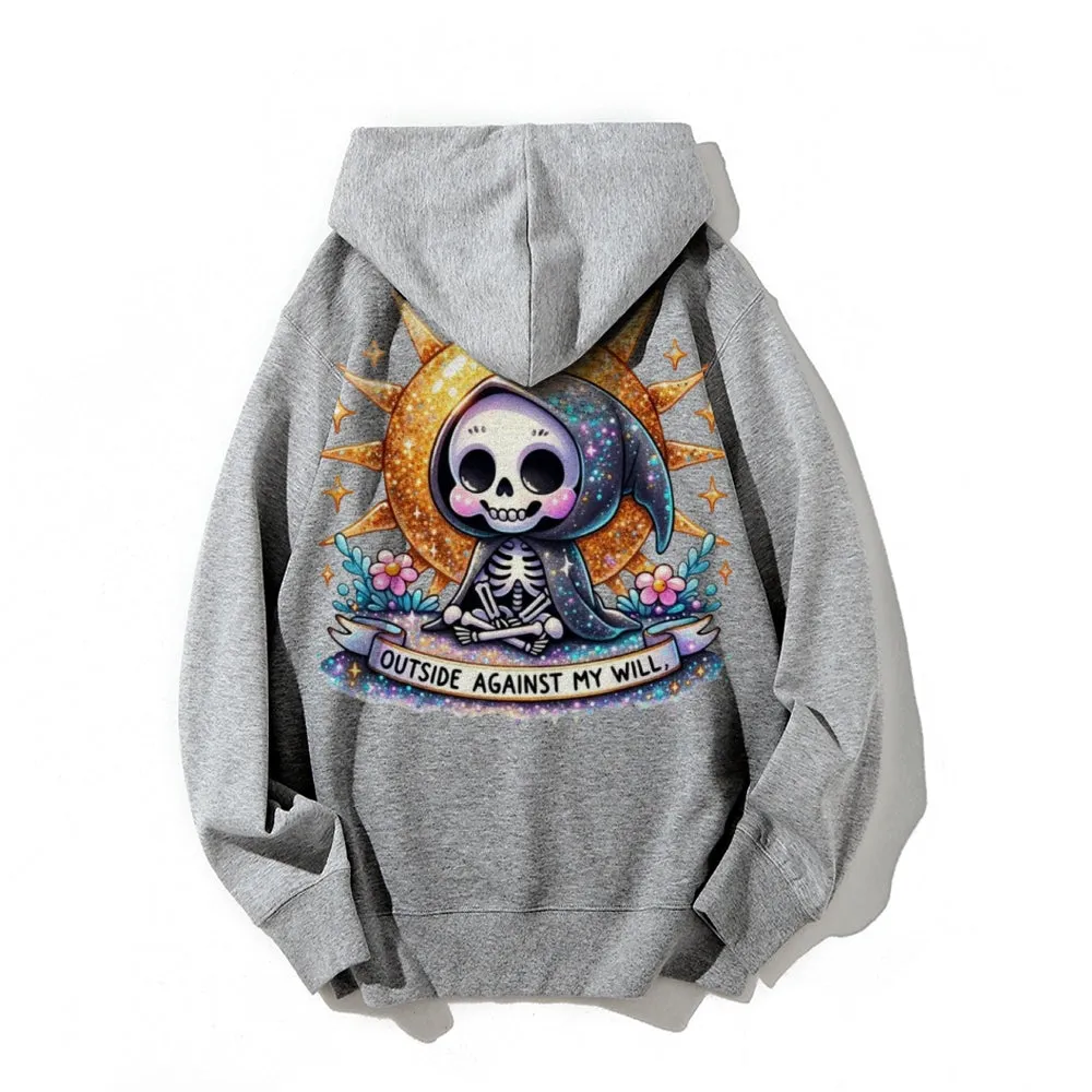 Women Cute Skeleton Graphic Hoodies