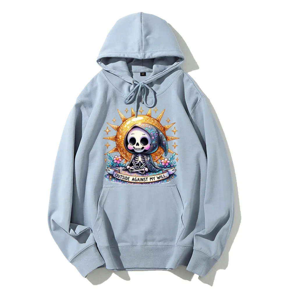 Women Cute Skeleton Graphic Hoodies